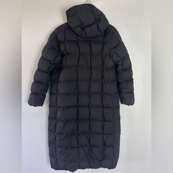 Lands End Black Down Puffer Coat M - Picture 4 of 8